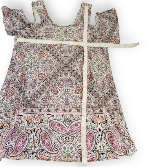Bobeau Cold Shoulder Boho Top M - Picture 3 of 5